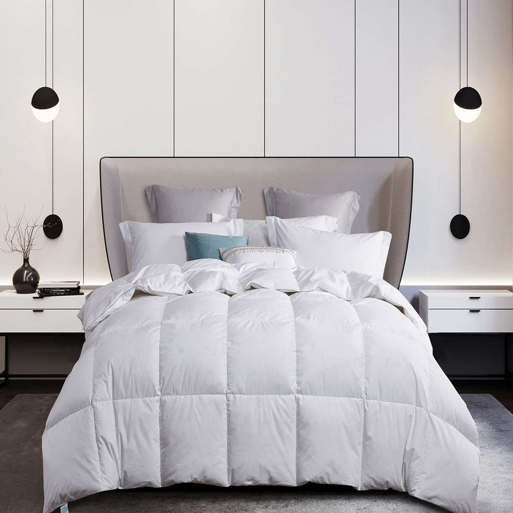 Goose feather outlet comforter queen