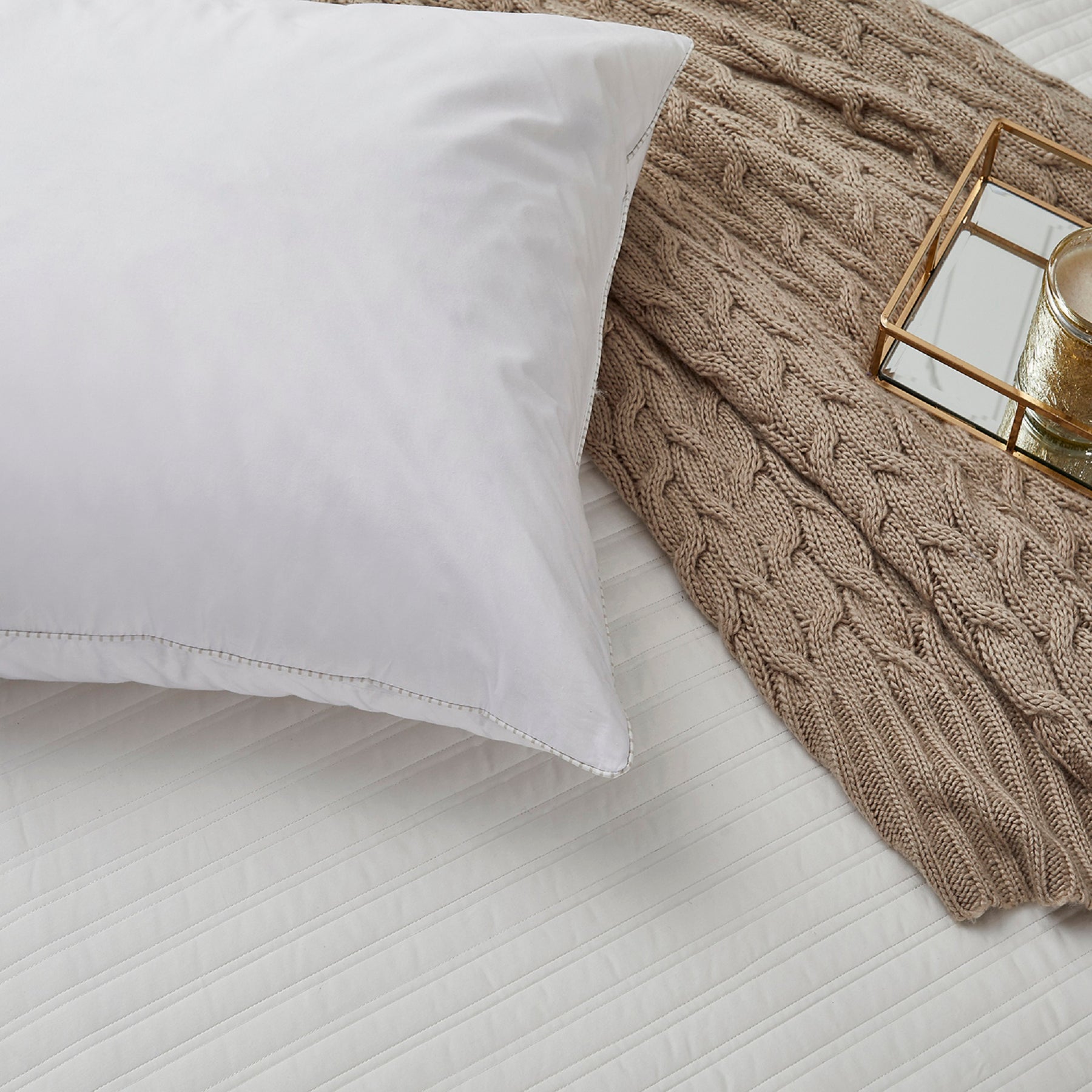 Martha Stewart Living 100% Cotton Decorative Feather Medium Firm